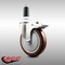 Service Caster 5 Inch 316SS Maroon Poly Swivel 1-3/8 Inch Expanding Stem Caster Lock Brake SCC SCC-SS316TTLEX20S514-PPUB-MRN-138 - alternate 3